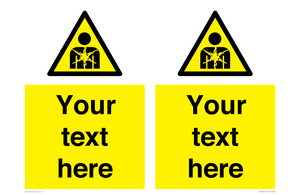 Custom Warning substance or mixture presenting a health hazard